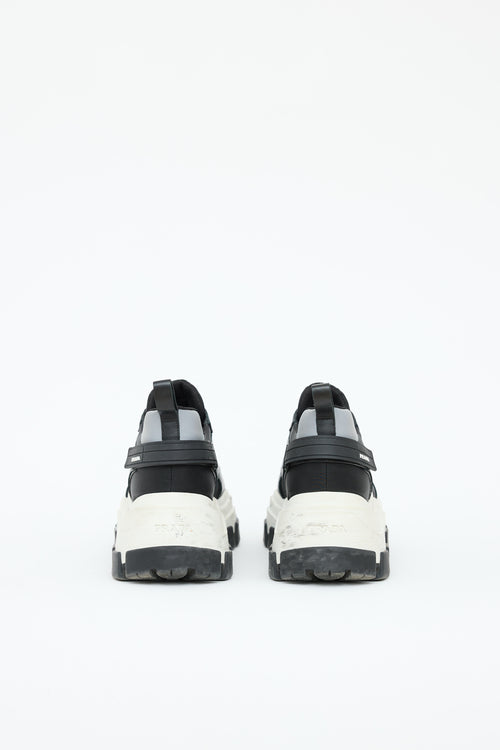 Prada Leather Pegasus Sneaker