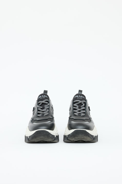 Prada Leather Pegasus Sneaker