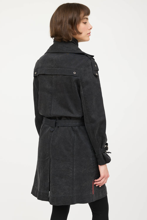 PradaPadded Belted Denim Coat