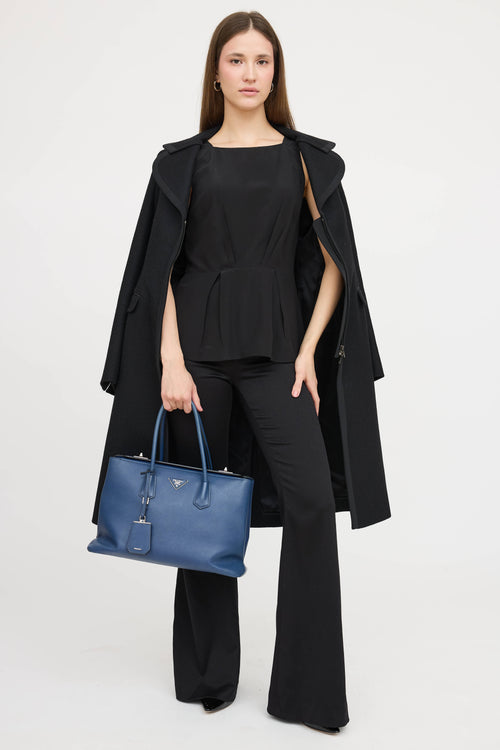 Prada Saffiano Twin Tote Bag