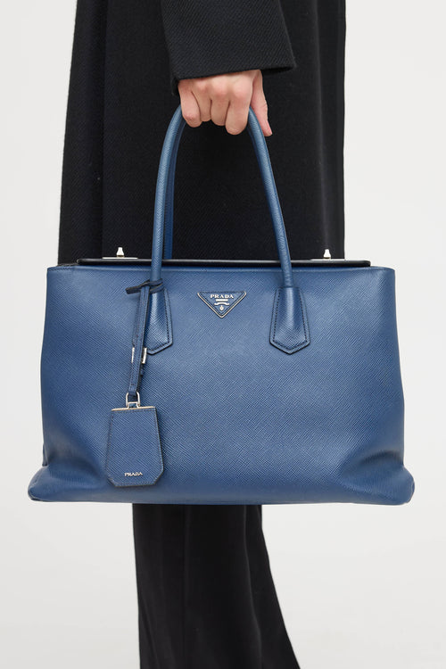 Prada Saffiano Twin Tote Bag