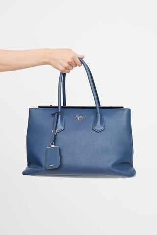 Prada Saffiano Twin Tote Bag