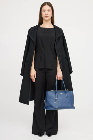 Prada Saffiano Twin Tote Bag