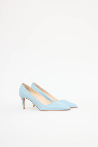 PradaCroc Embossed Pump