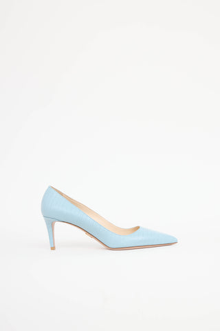 PradaCroc Embossed Pump