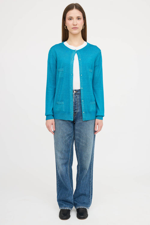 Prada Pocket Button Up Cardigan