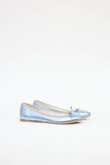 Prada Metallic Bow Flat