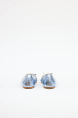 Prada Metallic Bow Flat