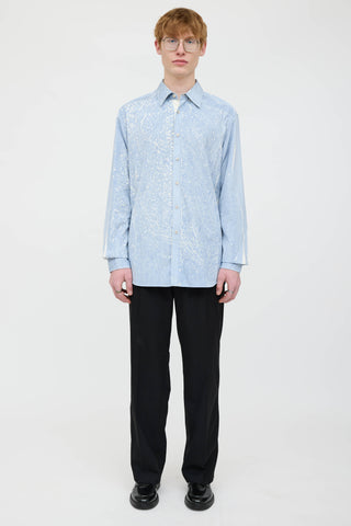 Prada Patterned Dress Shirt