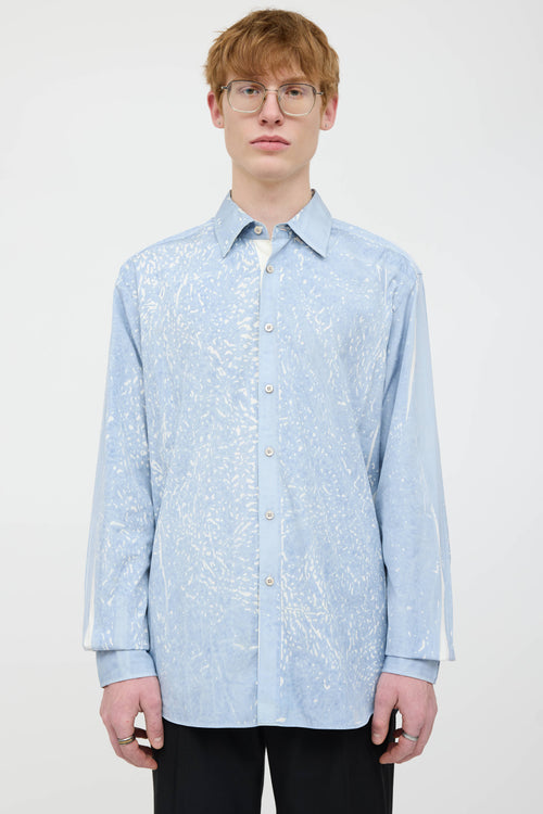 Prada Patterned Dress Shirt