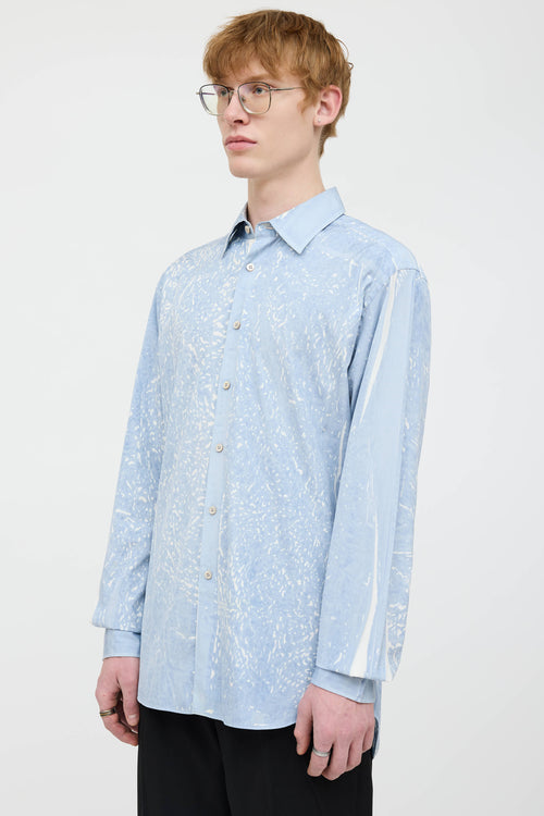 Prada Patterned Dress Shirt