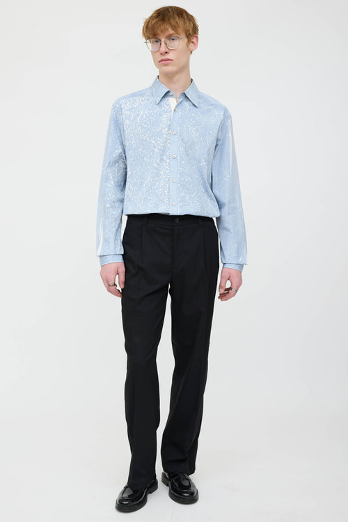 Prada Patterned Dress Shirt