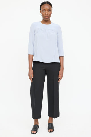 Prada Silk Pleated Top