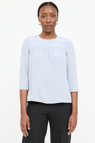 Prada Silk Pleated Top