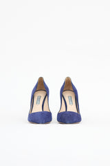 Prada Suede Pointed Toe Pump