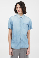 Prada Blue Washed Denim Shirt