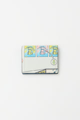 Prada Blue & Multicolour Leather Comic Strip Wallet