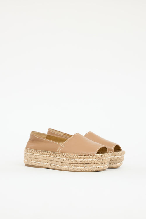 Prada Platform Espadrille Sandal