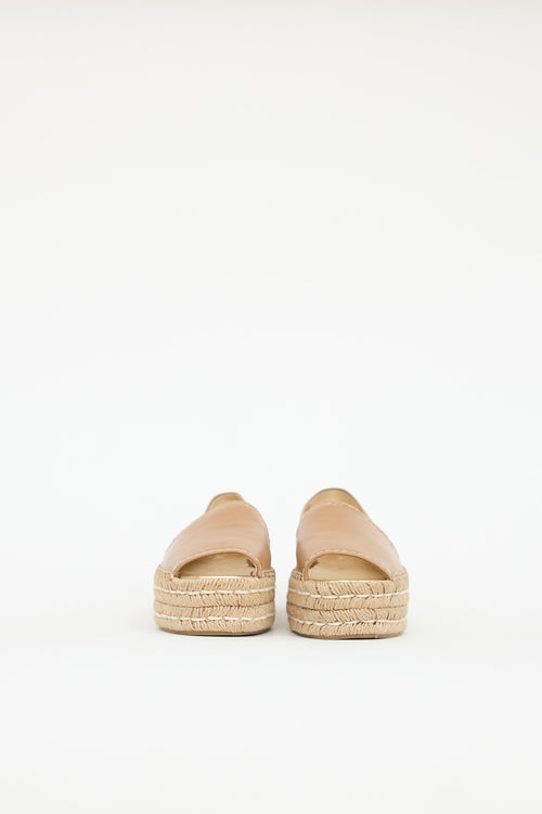 Prada Platform Espadrille Sandal