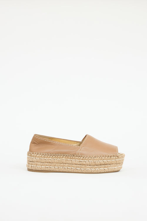 Prada Platform Espadrille Sandal