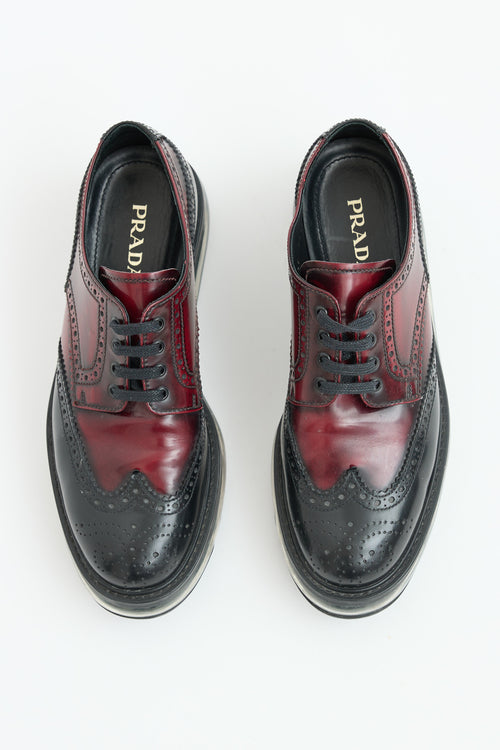 Prada Platform Brogue Oxford