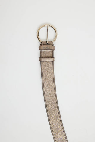 Prada Metallic Grommet Belt
