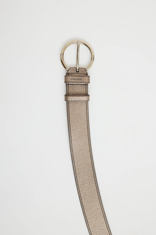 Prada Metallic Grommet Belt