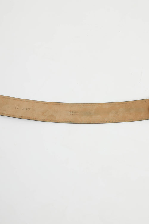 Prada Metallic Grommet Belt