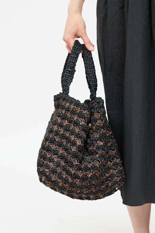 PradaRaffia Crochet Tote