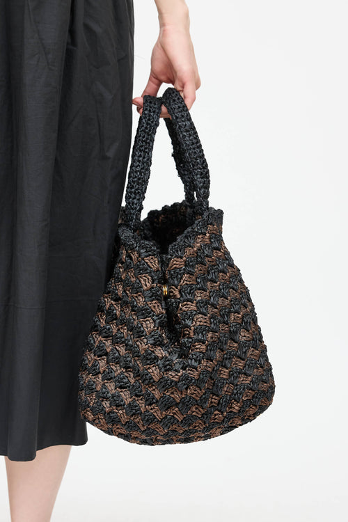 PradaRaffia Crochet Tote