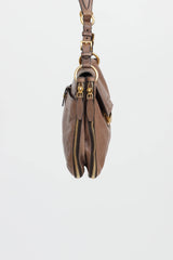 Prada Glace Zip Around Shoulder Bag