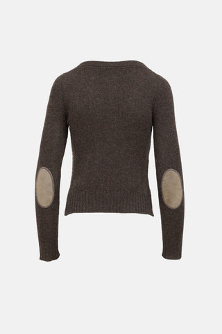 Prada Knit Elbow Pad Cardigan