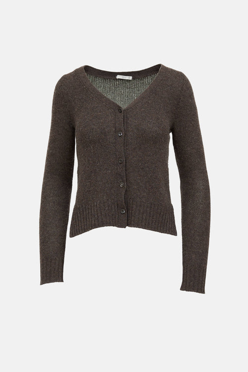 Prada Knit Elbow Pad Cardigan