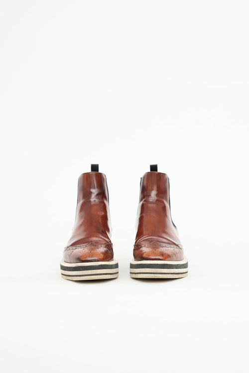 Prada Brogue Chelsea Boot