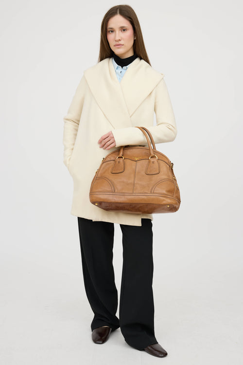 PradaCervo Bauletto Bowler Bag