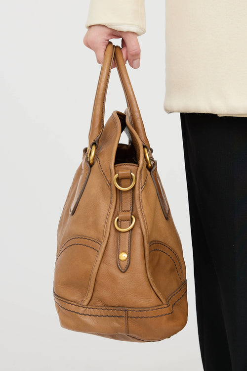 PradaCervo Bauletto Bowler Bag