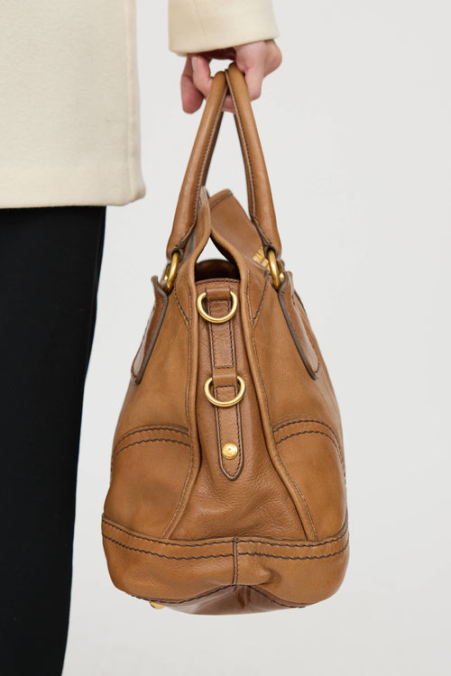 PradaCervo Bauletto Bowler Bag