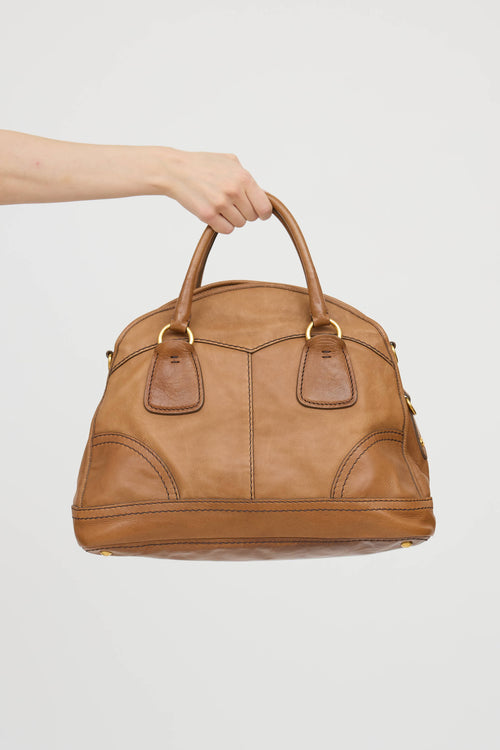 PradaCervo Bauletto Bowler Bag