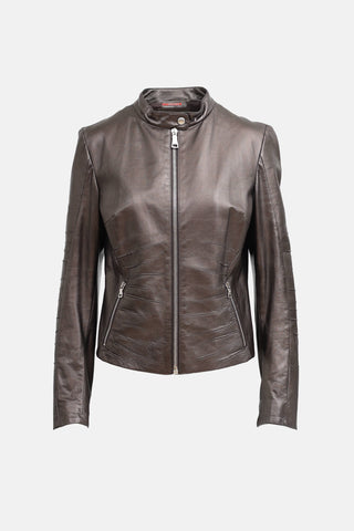 Prada Sport 2008 Leather Biker Jacket