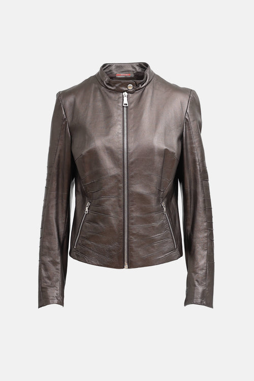 Prada Sport 2008 Leather Biker Jacket