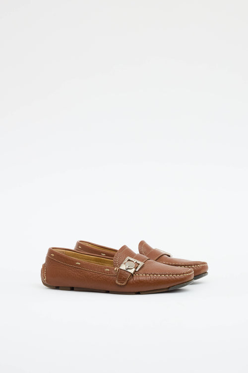 Prada Buckle Driving Loafer