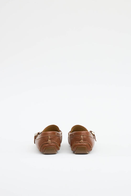 Prada Buckle Driving Loafer