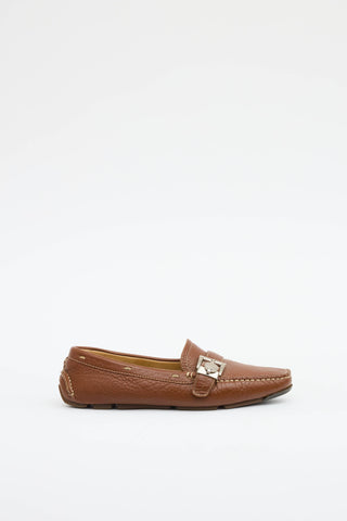 Prada Buckle Driving Loafer