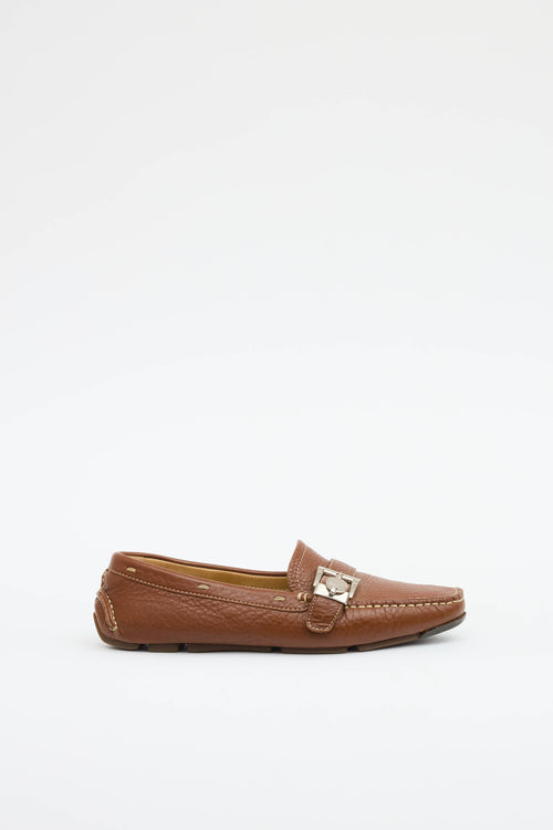 Prada Buckle Driving Loafer