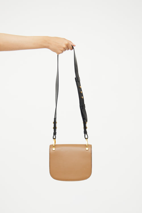 Prada Brown & Black Pionniere Saddle Bag