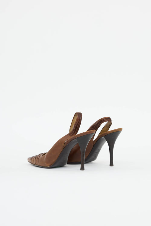 Prada Ruched Slingback Heel