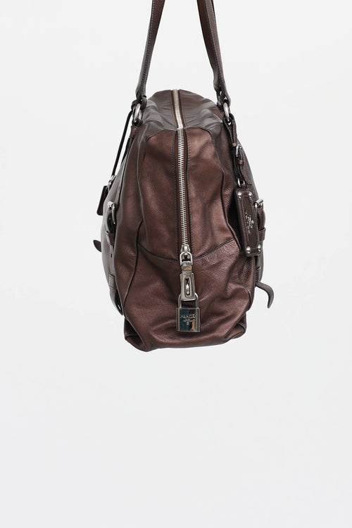 Prada Metallic Mordore Shoulder Bag