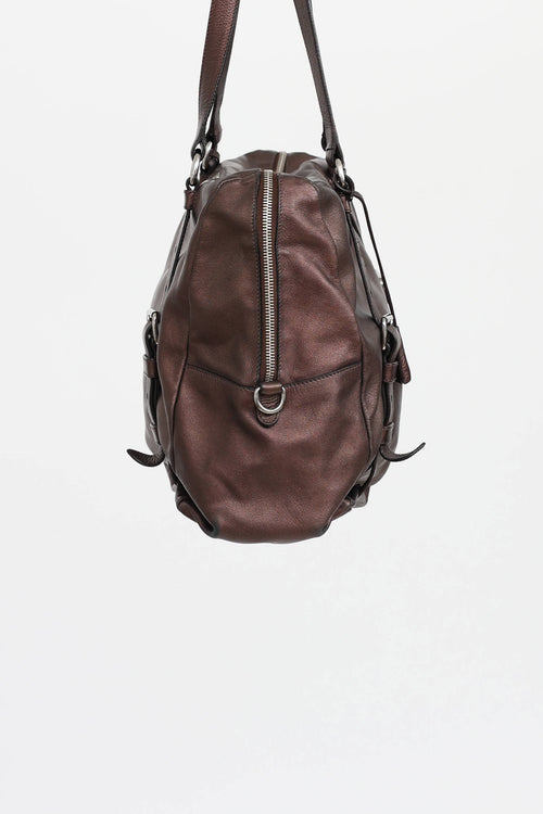 Prada Metallic Mordore Shoulder Bag