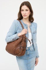 Prada Nappa Chevron Shoulder Bag