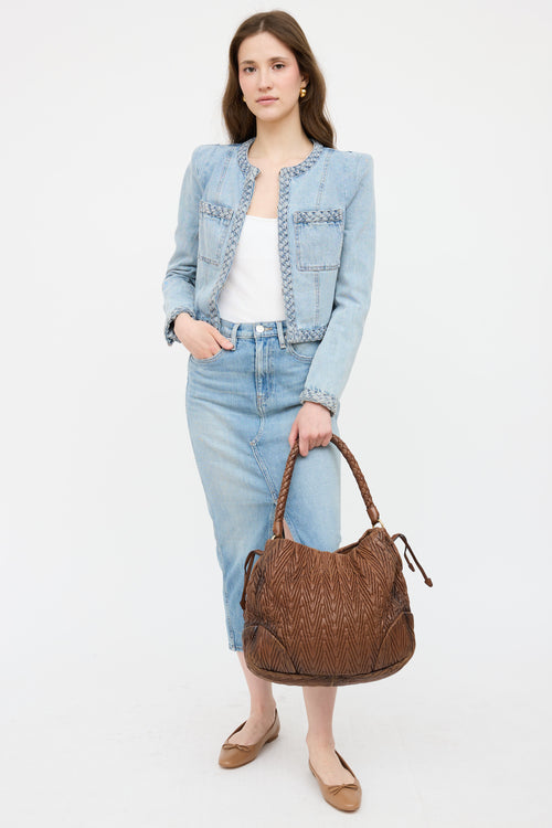 Prada Nappa Chevron Shoulder Bag